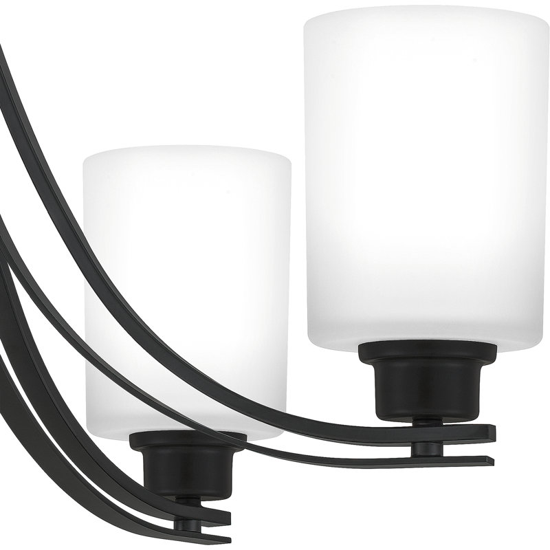Lustre cylindrique à 5 lumières Gardiner, Noir mat
