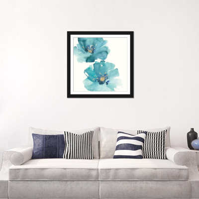 «Teal Cosmos III» par Chris Paschke, reproduction sur toile tendue sur châssis