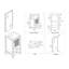 Ensemble de meuble-lavabo simple de 16 po avec miroir Mance-24550981