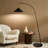 Devin 66 in. Modern LED Arched Standing Floor Lamp With Cone Shaped Metal Shade