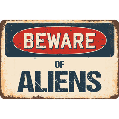 Panneau «Alameddine Beware of Aliens»