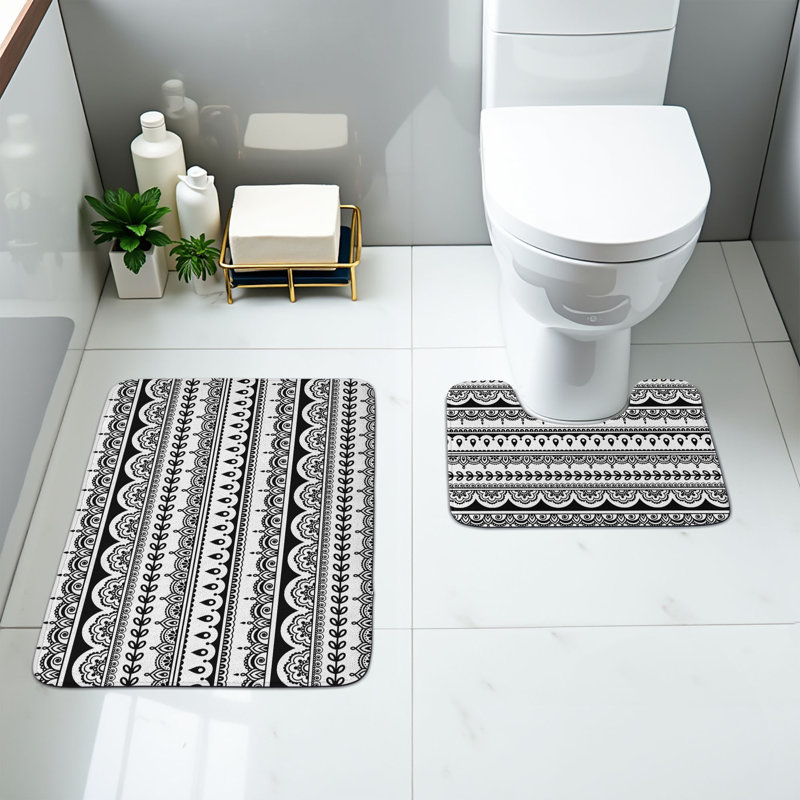  Ensemble de tapis de salle de bain Tribal 2 pièces