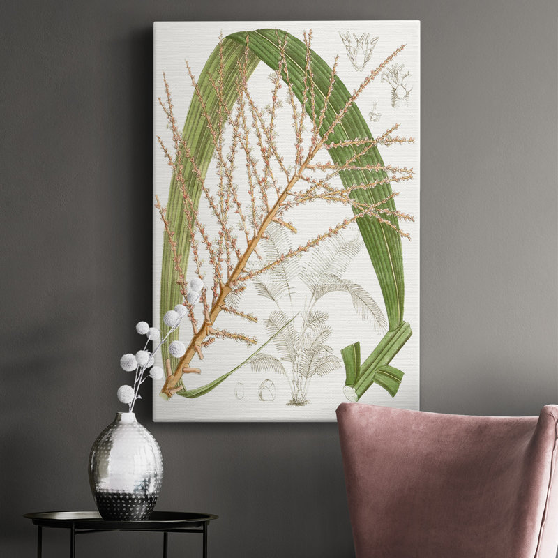 Palmier Palmier VII - impression sur toile tendue, H 18 po x l 12 po x P 1 po