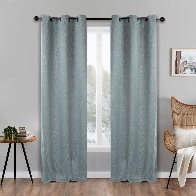 Panneau de rideau obscurcissant Vedder, Écume de mer, l 42 po x L 108 po