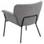 Fauteuil d'appoint rembourré à accoudoirs évasés