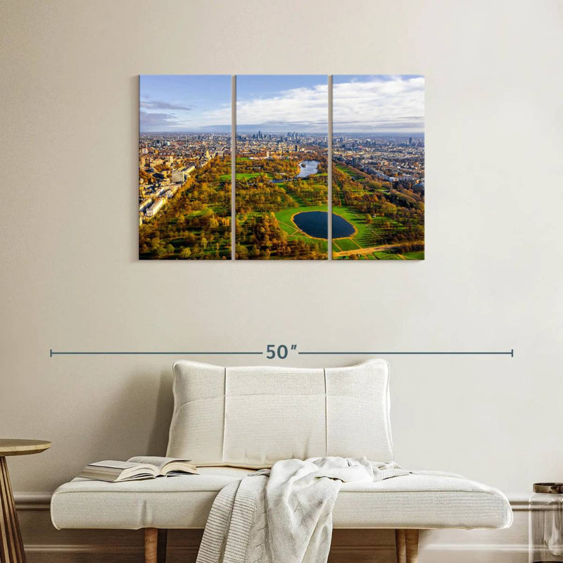 Vue aérienne de Hyde Park, H 24 po x l 38 po