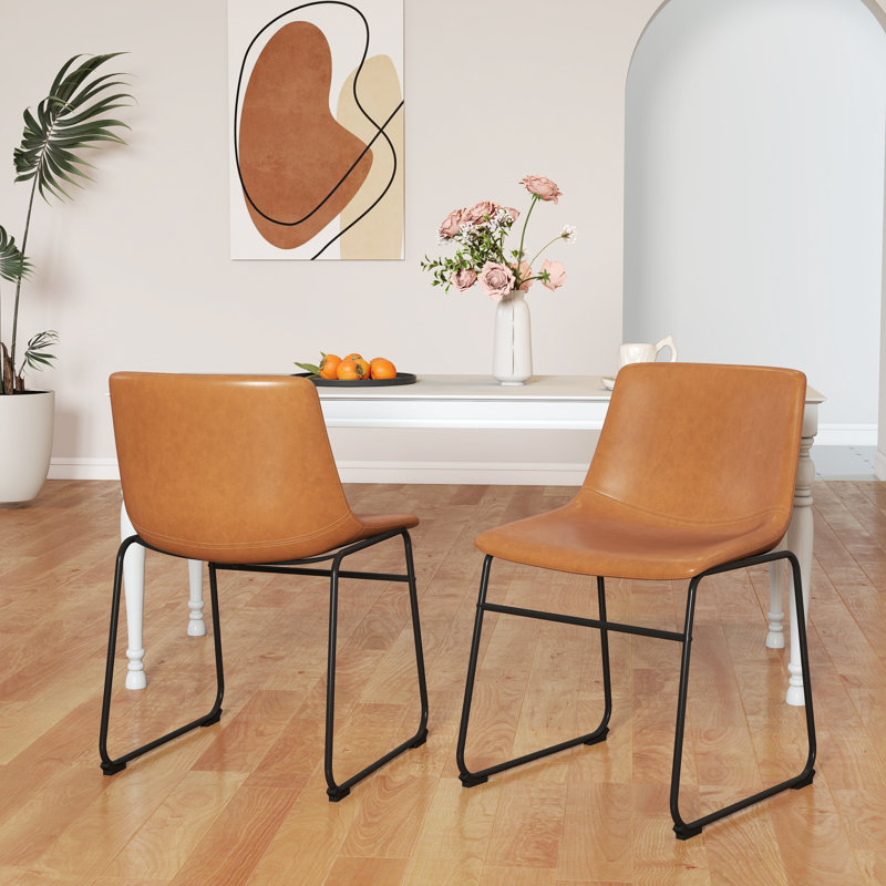 Tabouret rembourré H 18,3 po Behan, Brun