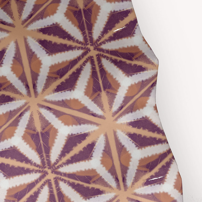 Rideau de douche simple Floral, Gris