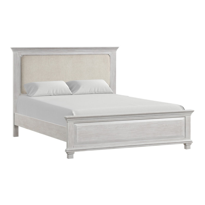 E.King Bed, Weathered Gray, King