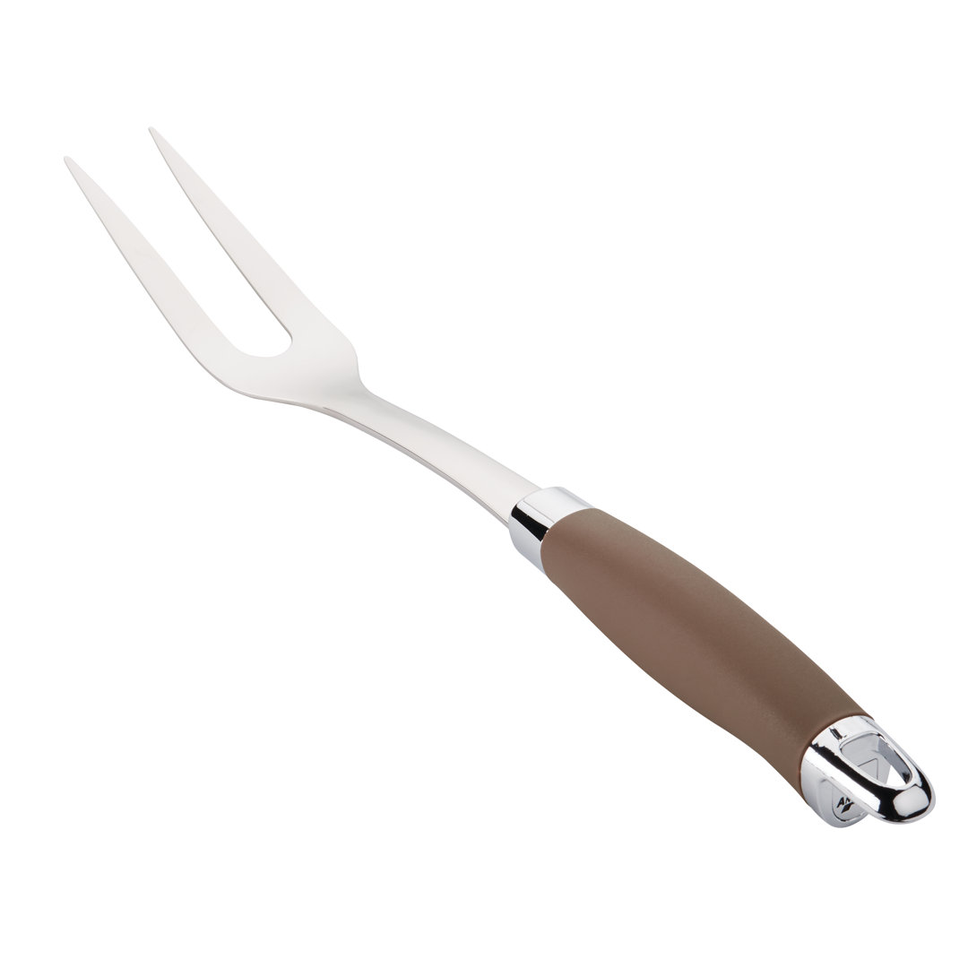Anolon Tools and Gadgets SureGrip Stainless Steel Meat Fork, 13.25 Inch, Bronze Anolon