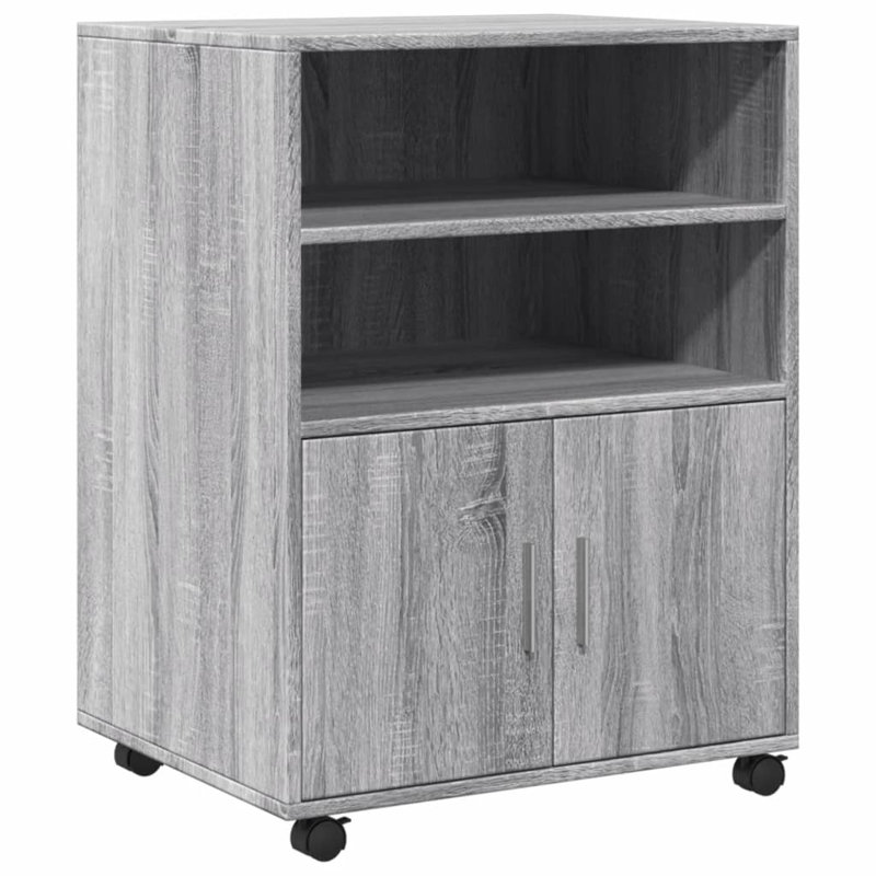 Armoire moyenne à roulettes Rolling Cabinet, Sonoma gris