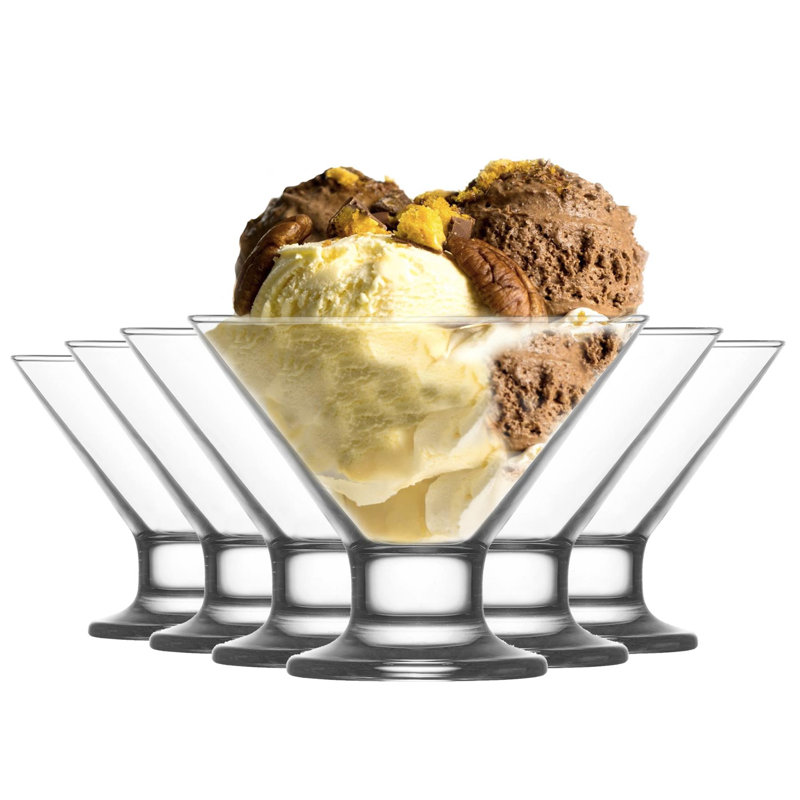 LAV - Crema Glass Ice Cream Bowls - 11cm