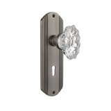 Deco Plate with Decorative Keyhole and Chateau Door Knob