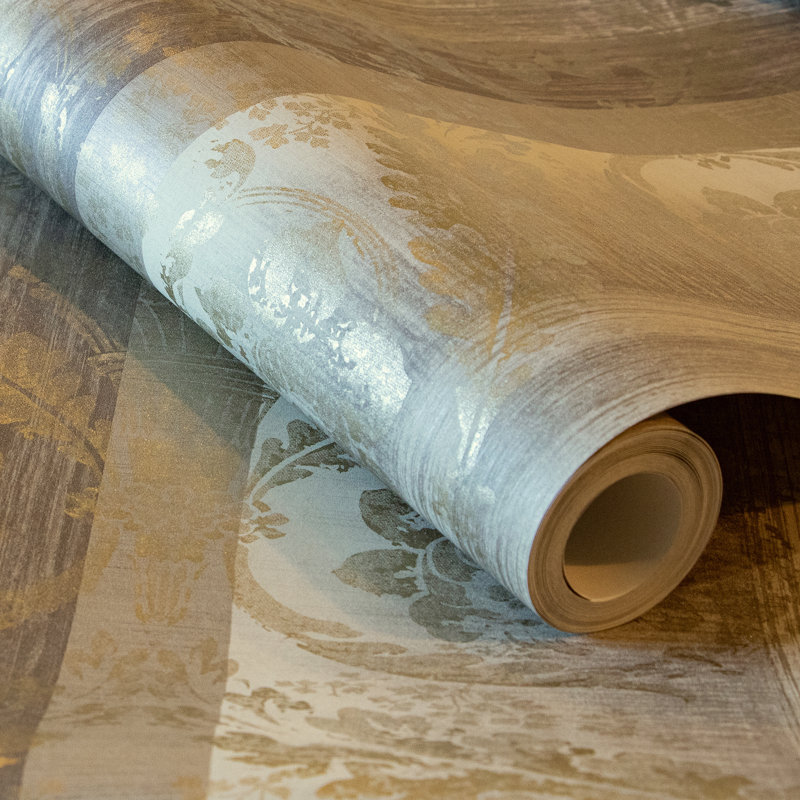 Deckland 10m x 53cm Metallic Finish Wallpaper Roll, Taupe