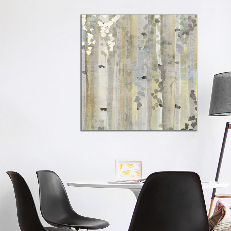 Spring Birch Grove II by Susan Jill - Wrapped Canvas Painting, 93.98 cm H x 93.98 cm W x 1.91 cm D