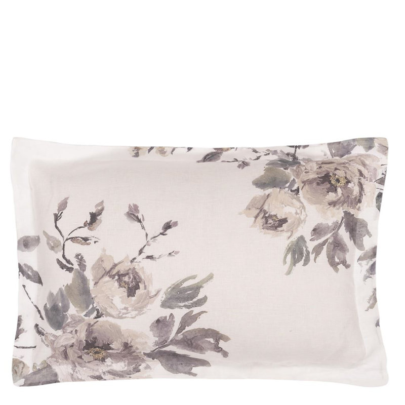 Shanghai Garden Ecru Sham, Queen Sham