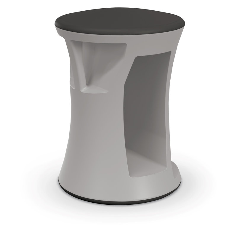 Hierarchy 17" Flipz Active Wobble or Stationary Classroom Stool, Black