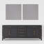 Meuble-lavabo double l 84 po x 22 po Laurel-82319242-82319245