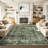 Washable Vintage Floral Printed Area Rug for Living Room Decor Non Slip Low Pile Thin Rugs for Bedroom Decor Entry Rug Stain Resistant Soft Distressed Carpet-1702433230