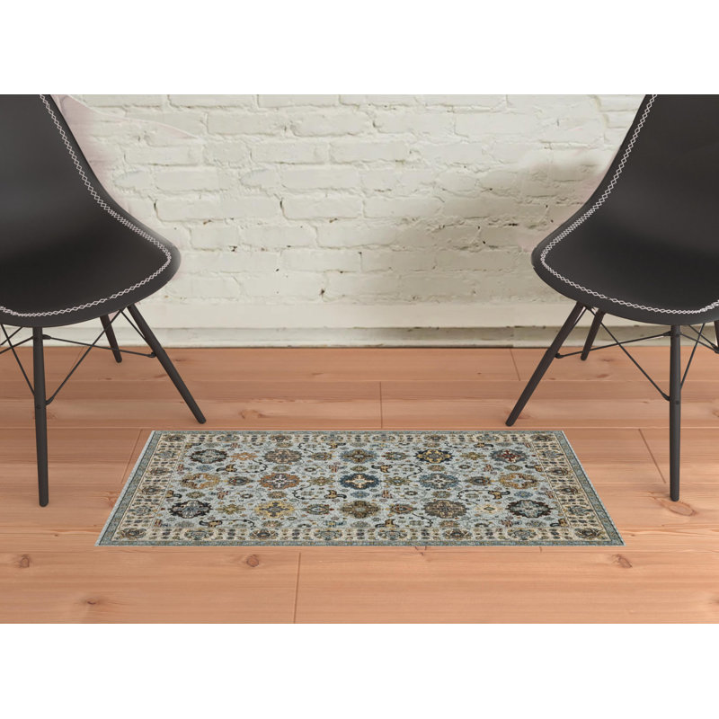 Hovis Oriental Indoor Rug, Rectangle 2' x 3'
