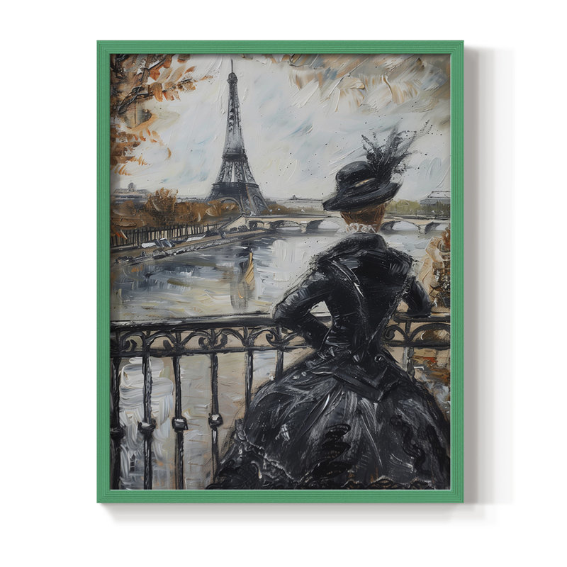 Série encadrée WOMEN DCxxi - bois massif, Vert, H 30 po x l 24 po