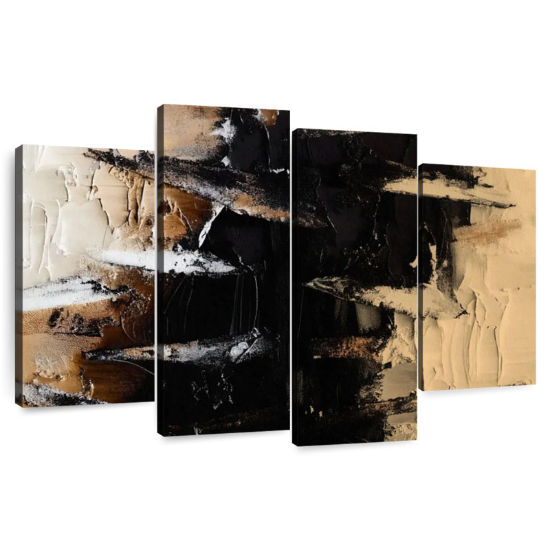 Avery Minimalist Textured Stripes, 48" H x 75" W