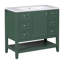 Meuble-lavabo 36 po avec comptoir en céramique