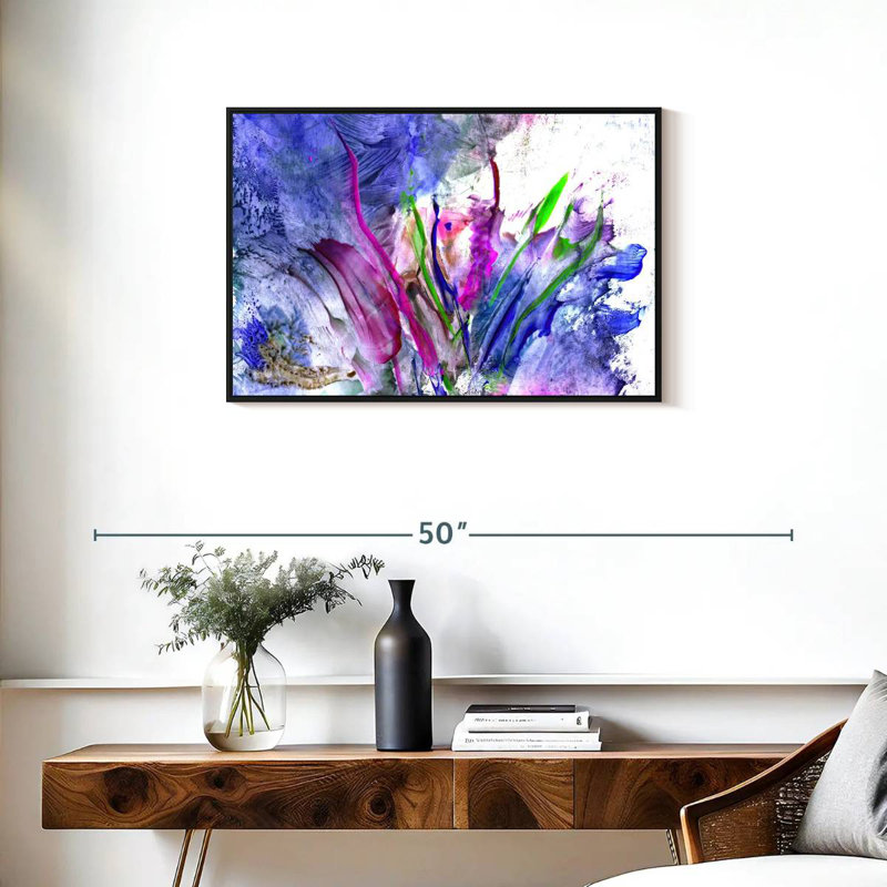Avery Abstract Flower, 21" H x 31" W