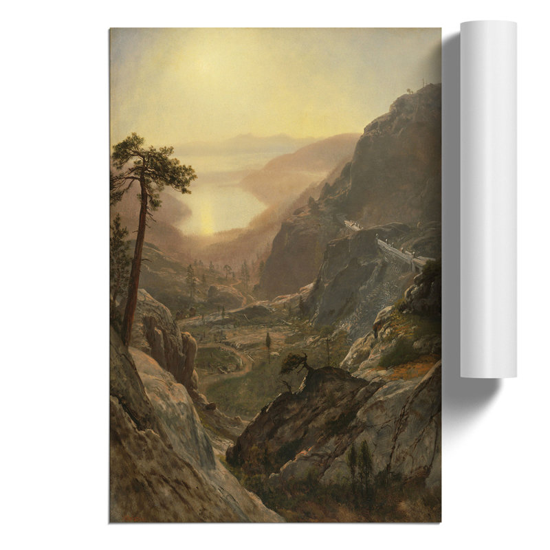 View Of Donner Lake by Albert Bierstadt - Print, No Frame Paper, 42cm H x 30cm W x 0.1cm D