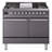 ILVE Nostalgie II Series 40 inch Dual Fuel Range with 6 Sealed Burners, Griddle (Solid Door)-99299285-99299290