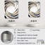 Miroir mural Caleiah - Abstract Spirals MIR137903-1113299506