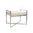 Safari Silver Foil Cowhide Bench