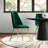 Zielke 19.5 " H Velvet Upholstered Metal Side Chair