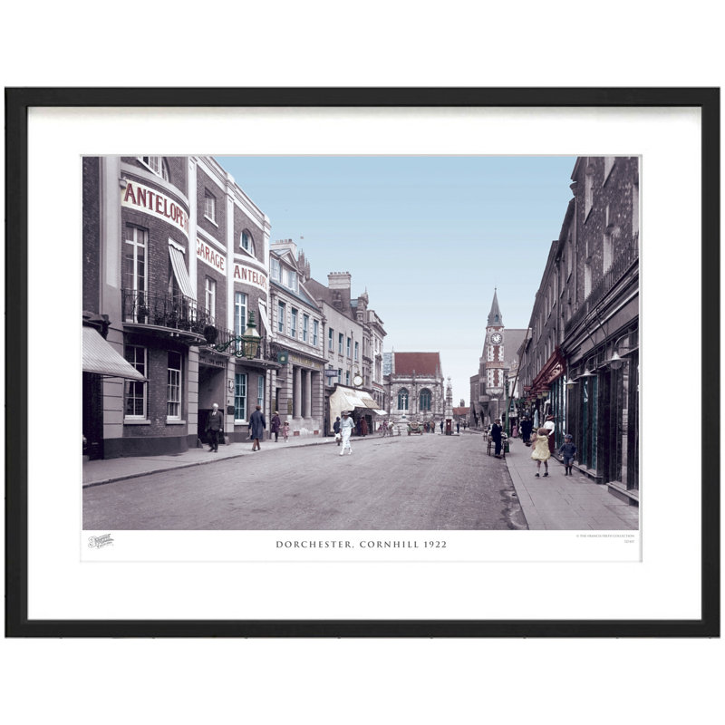 Dorchester, Cornhill 1922 by Francis Frith - Single Picture Frame Print, 45cm H x 60cm W x 2.3cm D