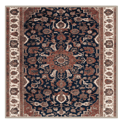 Tapis brun lavable à la machine