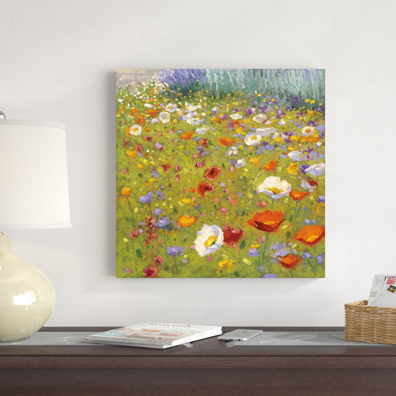 Champ de fleur II, H 20 po x l 20 po x P 1,25 po