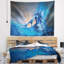 Tapisserie du vieux château bleu-28484075