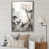 Impression argent sur toile encadrée