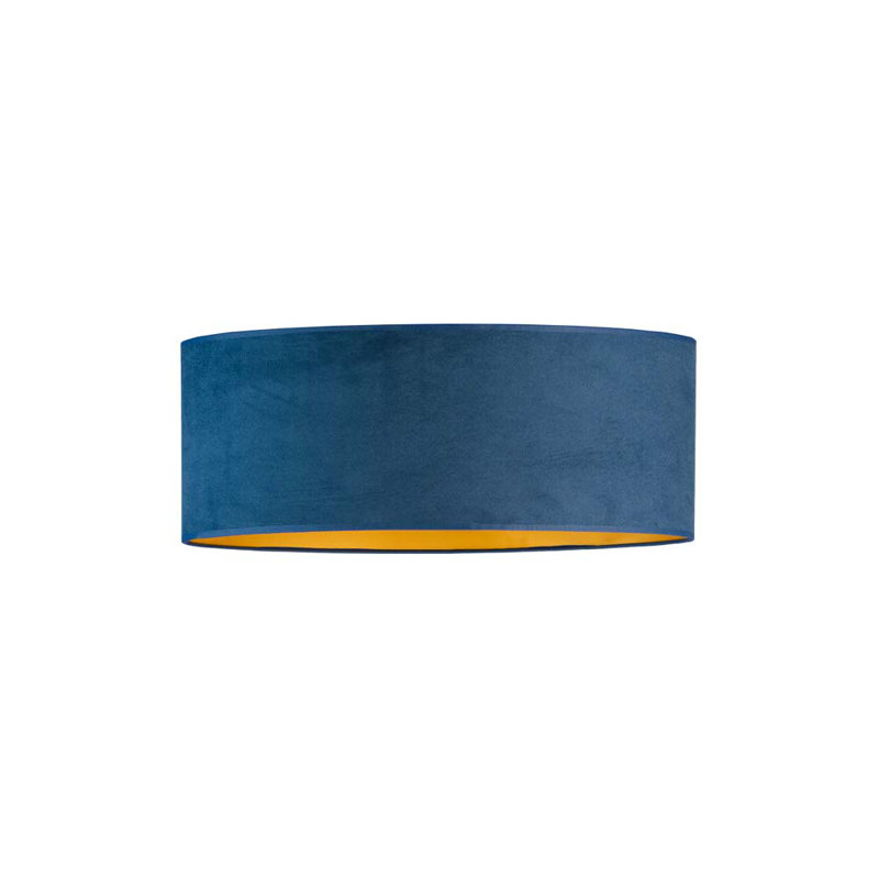 Aizah Fabric Flush Mount, Blue, White