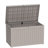 57.92"W 230 Gallon Water Resistant Resin Lockable Deck Box(Light Brown/Gray)-126754860-131093701
