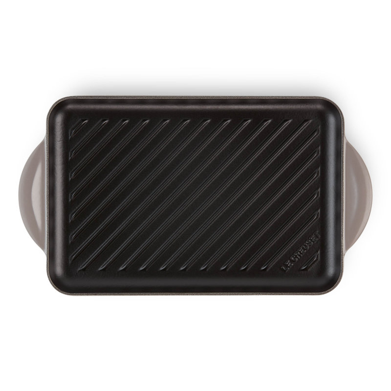 Le Creuset Cast Iron Rectangular Grill 32cm, Flint