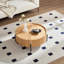 Table basse ronde avec rangement Table d'appoint moderne pour le salon et la chambre à coucher-131261824-131261828