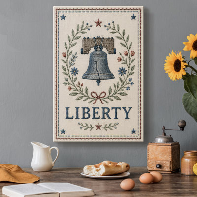 Toile tendue avec crochets Liberty Bell