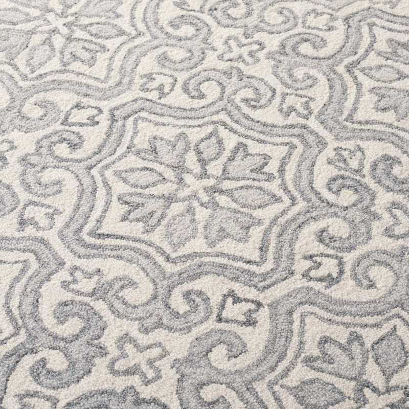 Lauren Ralph Lauren Hand Tufted Wool & Cotton Damask Rug, Rectangle 6' x 9'