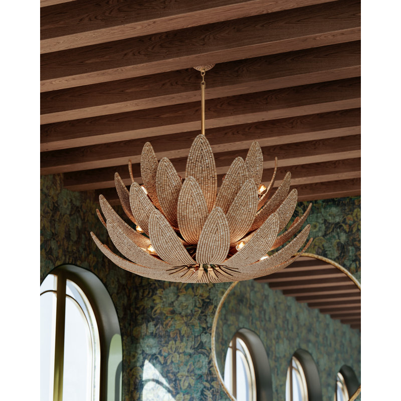 Lustre Varanasi, 28 lumières, H 88 po x l 42 po x P 42 po