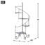 SPIRAL SHOWCASE PLANT STAND