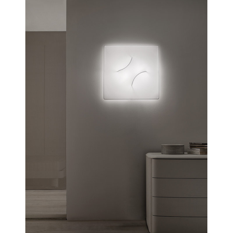 In And Out 2 - Light Flush Mounted Sconce, White