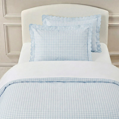 Ensemble de lit simple pique-nique vichy bleu