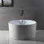 Kingston Brass Aqua Eden 45-Inch Acrylic Round Double Ended Freestanding Tub with Drain