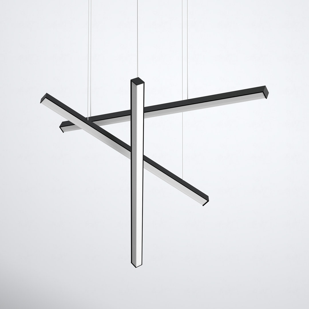 Natick 3 - Light Black LED Cluster Pendant AllModern